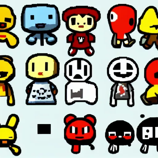 Prompt: animal crossing character in the binding of isaac, drawn in the style of the binding of isaac, bloody, cult of the lamb,, retro indie, indie game