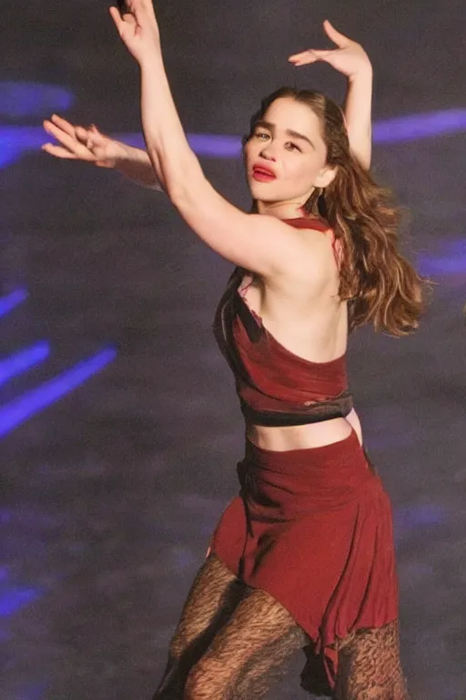 Image similar to Emilia Clarke as a dancer