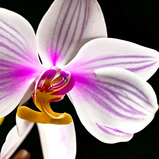 Image similar to orchid glowing in the dark