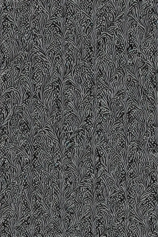 Prompt: black with dark grey gentle patterns, phone wallpaper