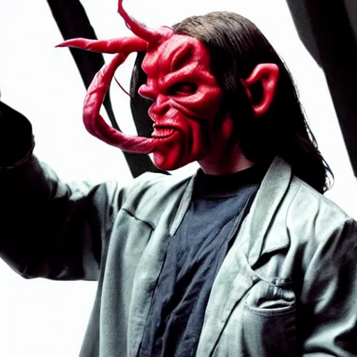 Image similar to twizzler hellboy, movie still