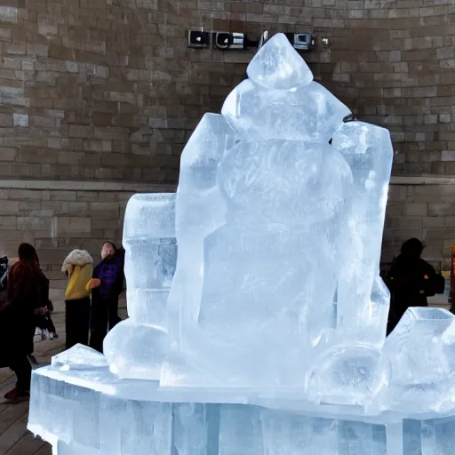 Prompt: an ice sculpture