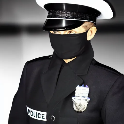 Prompt: Policía Bonaerense in a futuristic style