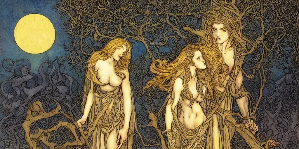 Image similar to dark night of the human soul experienced before enlightenment by rebecca guay