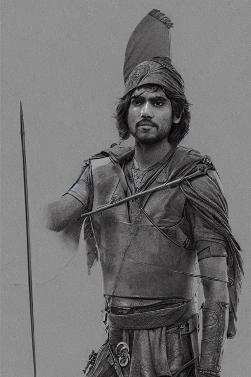 Image similar to intricate pencil sketch of rishi sunak as robin hood collectin takes from the poor, 8 k octane beautifully detailed render