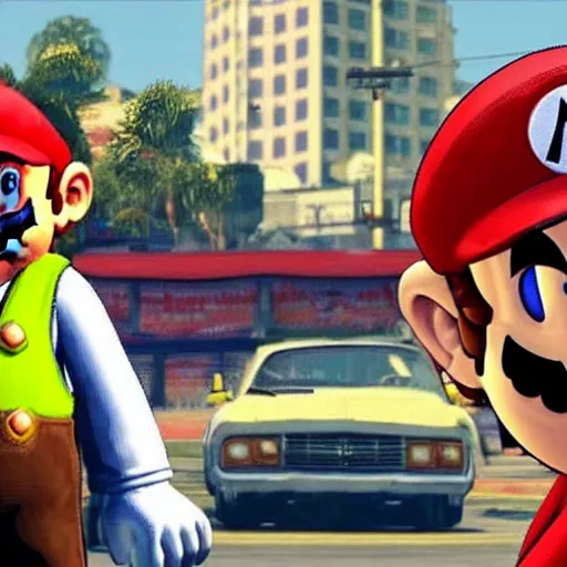 Image similar to mario in gta V