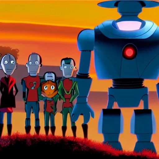 Image similar to Iron giant in a 2022 pixar movie