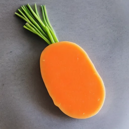 Prompt: carrot made of cheese, 8K