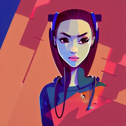 Image similar to 2 d character design, female rapper, vector art, digital art, portrait, 4 k, 8 k, sharp focus, smooth, illustration, concept art, music artist