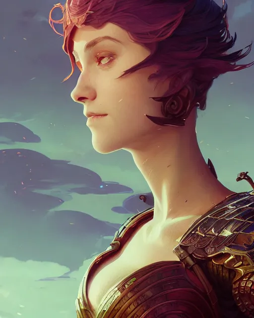 Image similar to highly detailed vfx portrait of a fantasy maigc knight, stephen bliss, unreal engine, greg rutkowski, loish, rhads, beeple, makoto shinkai and lois van baarle, ilya kuvshinov, rossdraws, tom bagshaw, alphonse mucha, global illumination, detailed and intricate environment