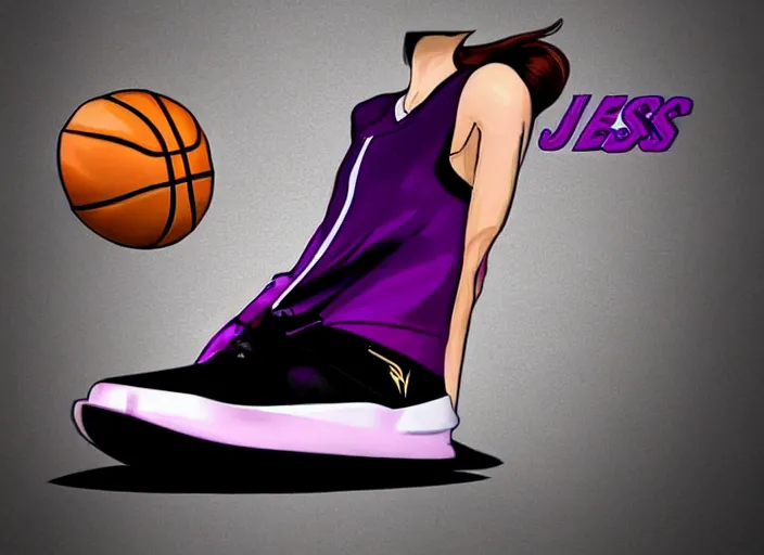 Prompt: basketball sneakers concept of jessica jones, trending on artstation, smooth, sharp focus