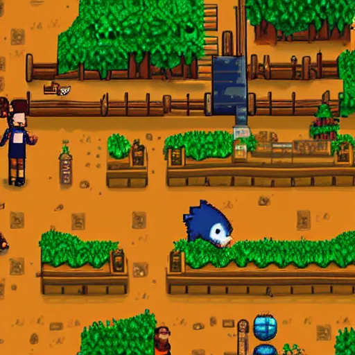 Image similar to a hamster in Stardew Valley