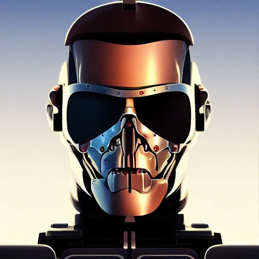 Image similar to face icon stylized minimalist terminator genysis, loftis, cory behance hd by jesper ejsing, by rhads, makoto shinkai and lois van baarle, ilya kuvshinov, rossdraws global illumination