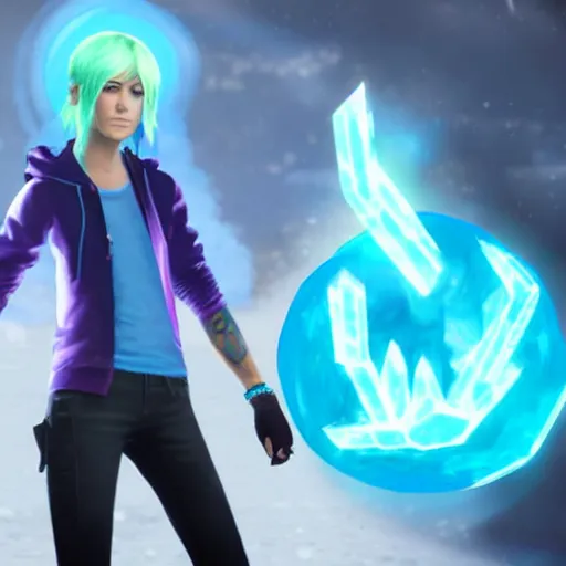 Image similar to chloe price with ice powers