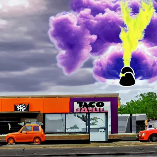 Prompt: taco bell mushroom cloud