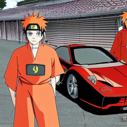 Image similar to ferrari in naruto shippuden