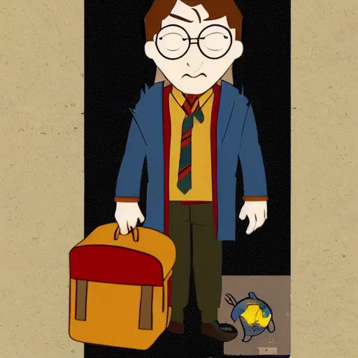 Image similar to harry potter as a fall guys character