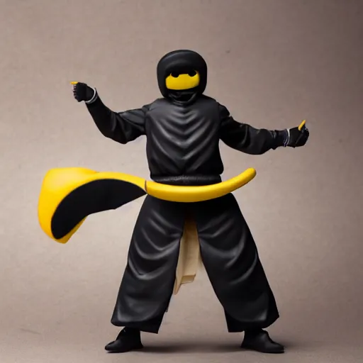 Image similar to korosensei from ansatsu kyoushitsu, actionfigure, product shoot, studio lighting