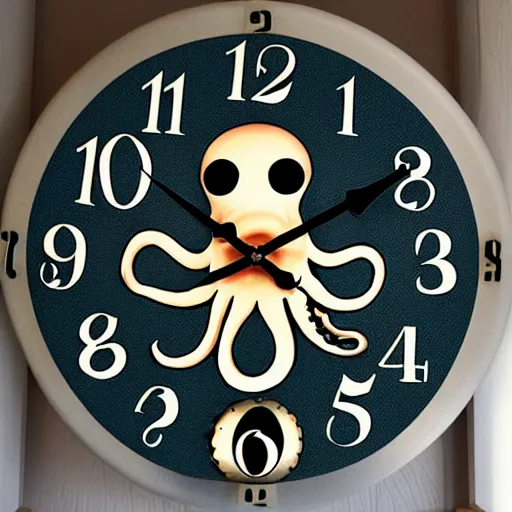 Image similar to octopus clock