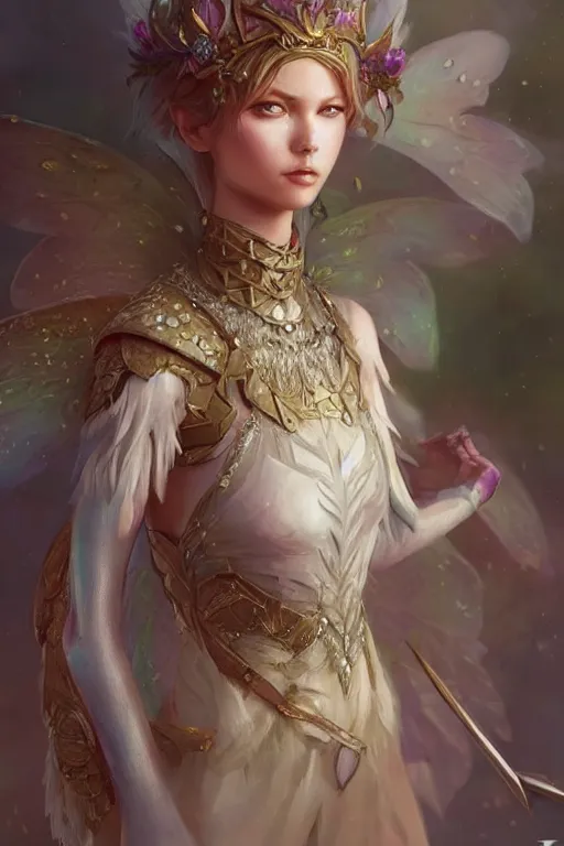 Image similar to fairy princess, highly detailed, d & d, fantasy, highly detailed, digital painting, trending on artstation, concept art, sharp focus, illustration, art by artgerm and greg rutkowski and fuji choko and viktoria gavrilenko and hoang lap