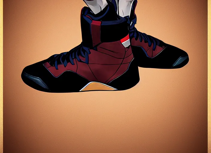 Prompt: basketball sneakers concept of gambit, trending on artstation, smooth, sharp focus