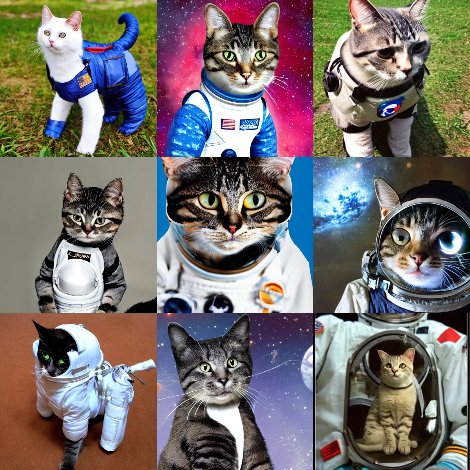 Prompt: a cat in a space suit