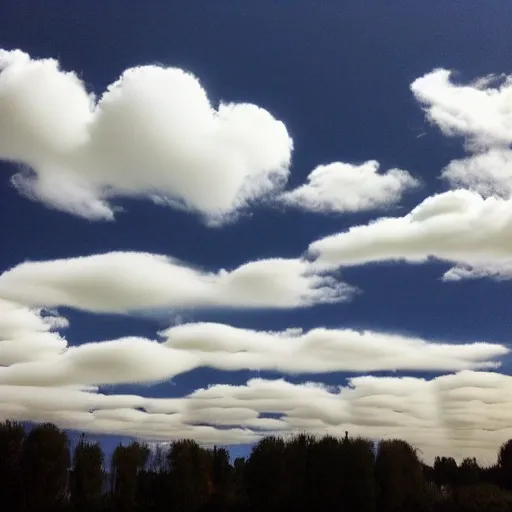 Image similar to clouds looking like bob ross