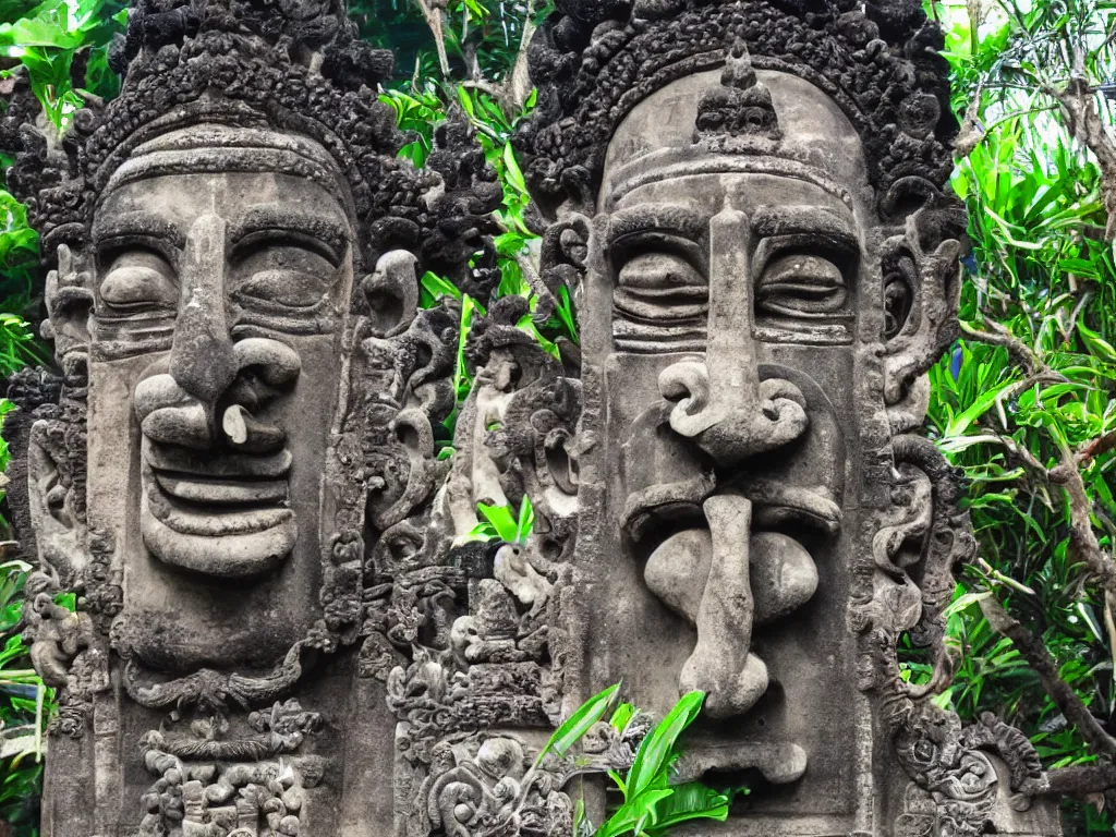 Image similar to bali island, perfect faces