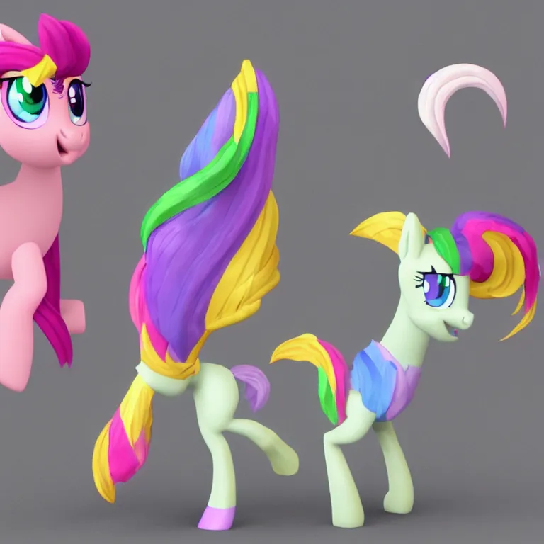 Image similar to jordan peterson turned into a my little pony, 3d render, unreal engine