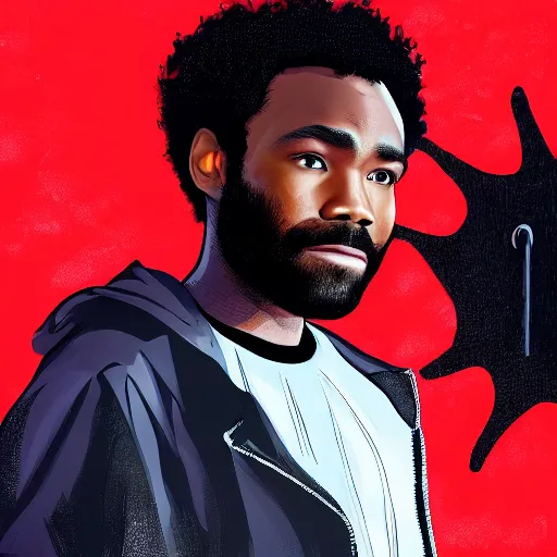 Image similar to Donald Glover as Miles Morales, photo, detailed, 4k