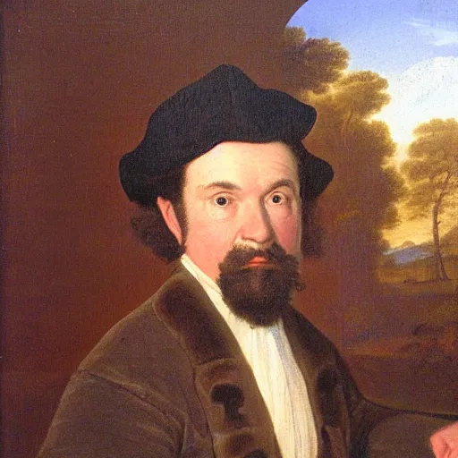 Prompt: portrait of Joseph de Beaumont Luxembourg, in the style of the Hudson River School
