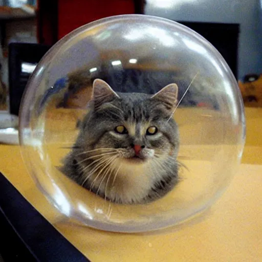 Image similar to sopa bubble in shape of cat