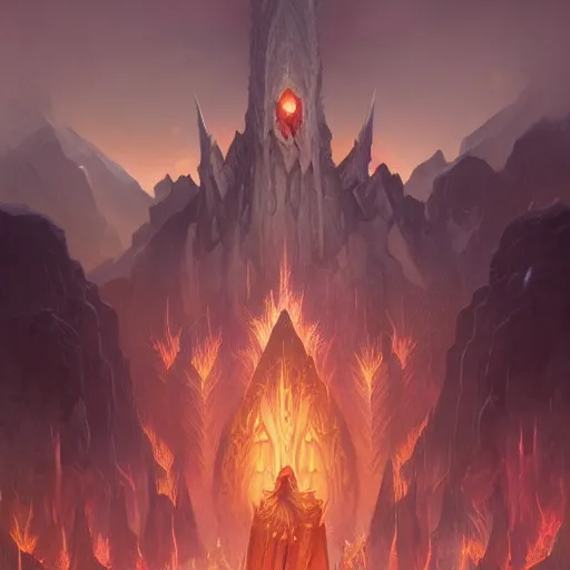 Prompt: A ultra detailed matte painting of Morgoth the godlike valar, by Peter mohrbacher, trending on ArtStation