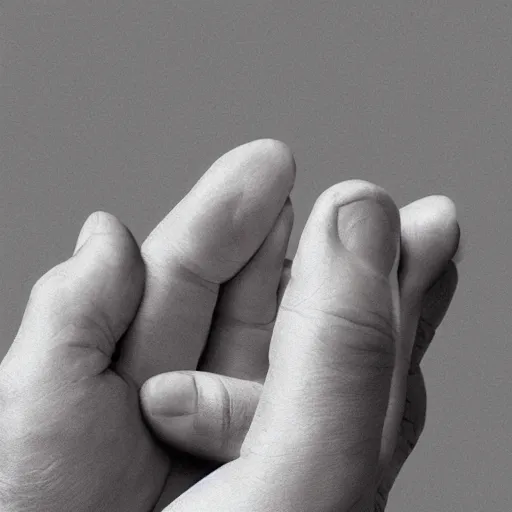 Image similar to a hand made of hands, realist, render, 8k