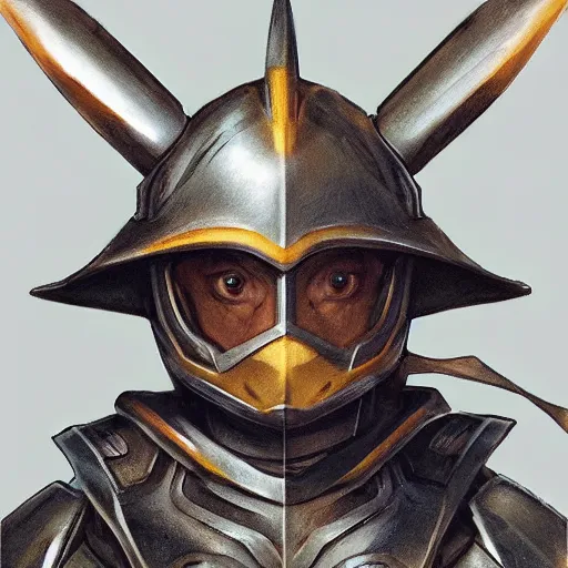 Image similar to pikachu as a realistic fantasy knight, closeup portrait art by donato giancola and greg rutkowski, realistic face, digital art, trending on artstation, symmetry!!, no helmet