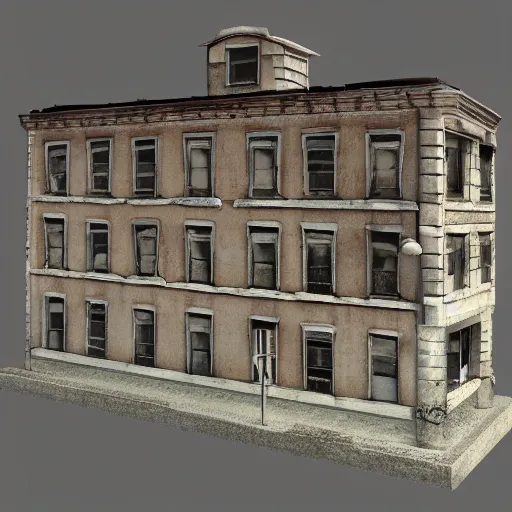 Image similar to a building , miniature, diorama , 3d render