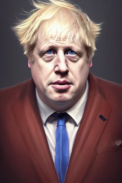 Prompt: boris johnson as patrick the star from sponge bob, realistic portrait, symmetrical, highly detailed, digital painting, artstation, concept art, smooth, sharp focus, illustration, cinematic lighting, art by artgerm and greg rutkowski and alphonse mucha