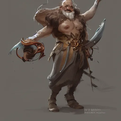 Image similar to concept of a funny character, by even amundsen, artstation