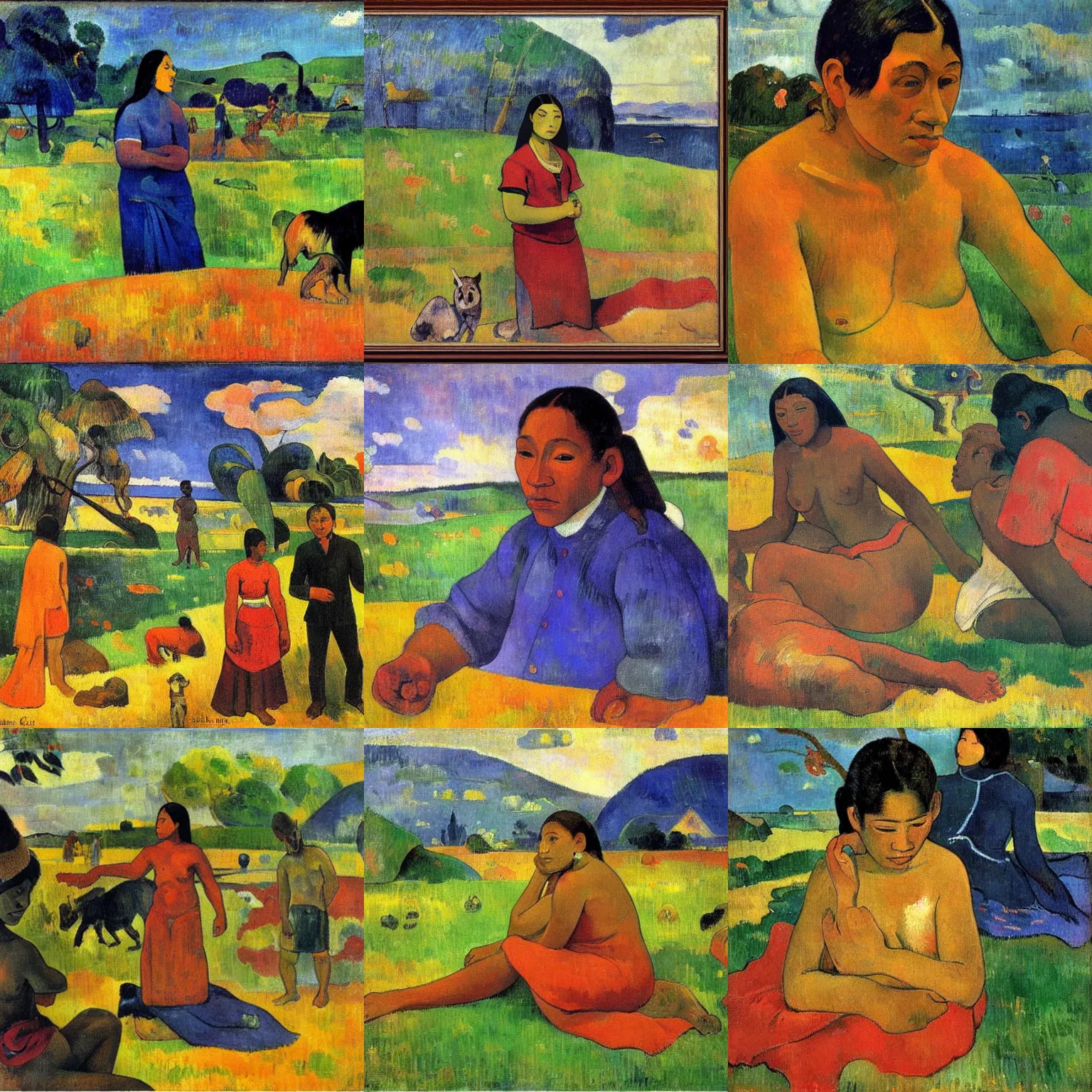 Prompt: an artwork by paul gauguin