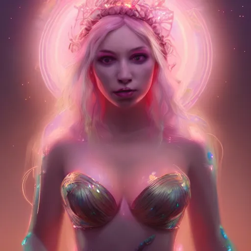 Prompt: Portrait of a Crystal Goddess, huggy wuggy from poppy playtime video game, fullbody, ultra high detailed, glowing lights, oil painting, Greg Rutkowski, Charlie Bowater, Beeple, unreal 5, DAZ, hyperrealistic, octane render, RPG portrait, dynamic lighting, fantasy art, beautiful face