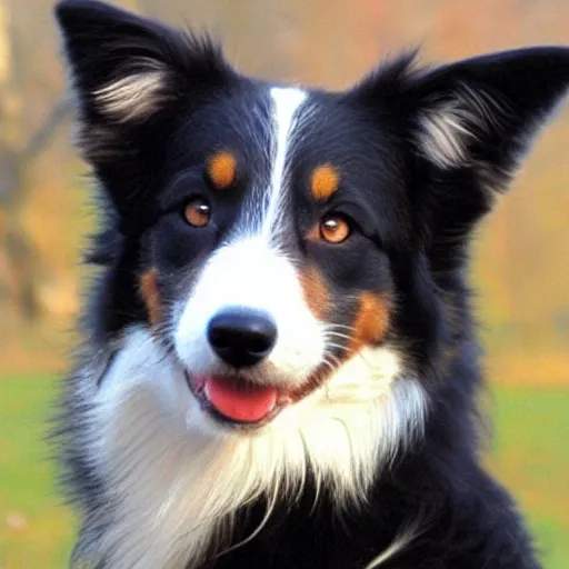 Image similar to cross between a border collie and a fox