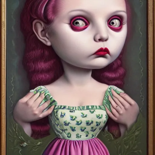 Image similar to artwork by mark ryden