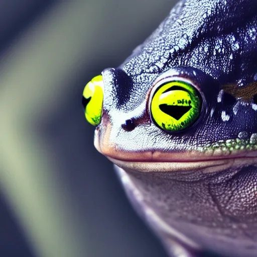 Image similar to a picture of a funny frog peeking out of a jacket pocket, 4K