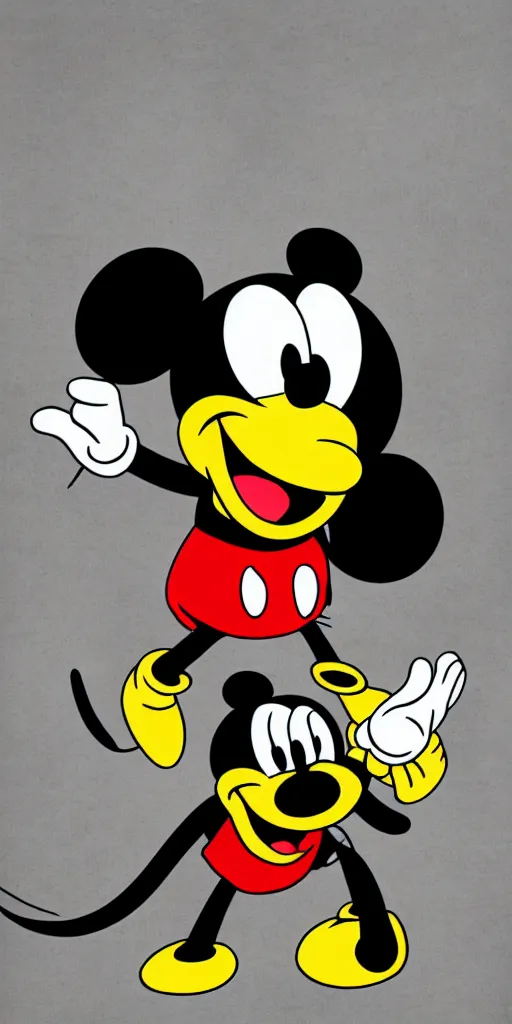 Prompt: sponge bob as mickey mouse