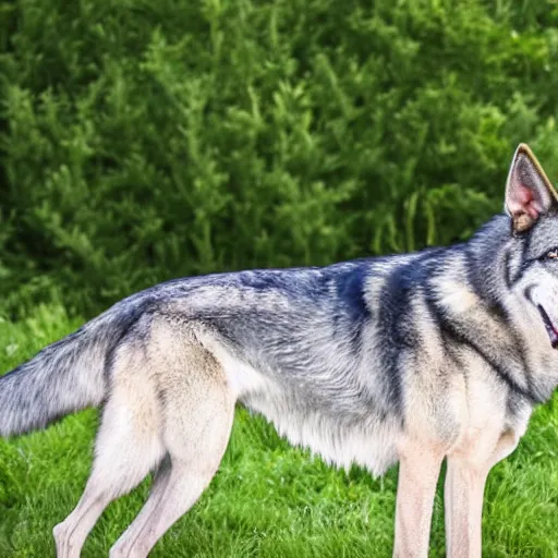 Prompt: ultra realistic picture of a czechoslovakian wolfdog