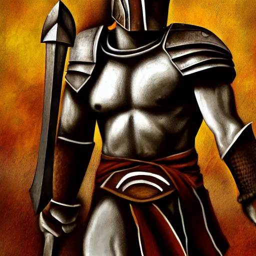 Image similar to a spartan warrior by steve argyle,