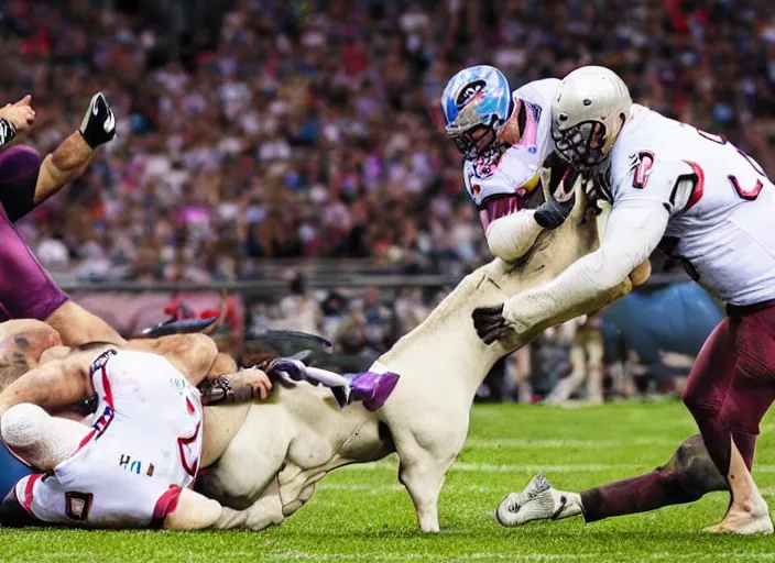 Prompt: chris long riding a unicorn