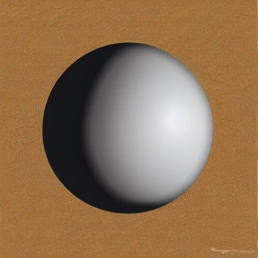 Prompt: Minimalistic painting of a grey sphere, shaded, 8k