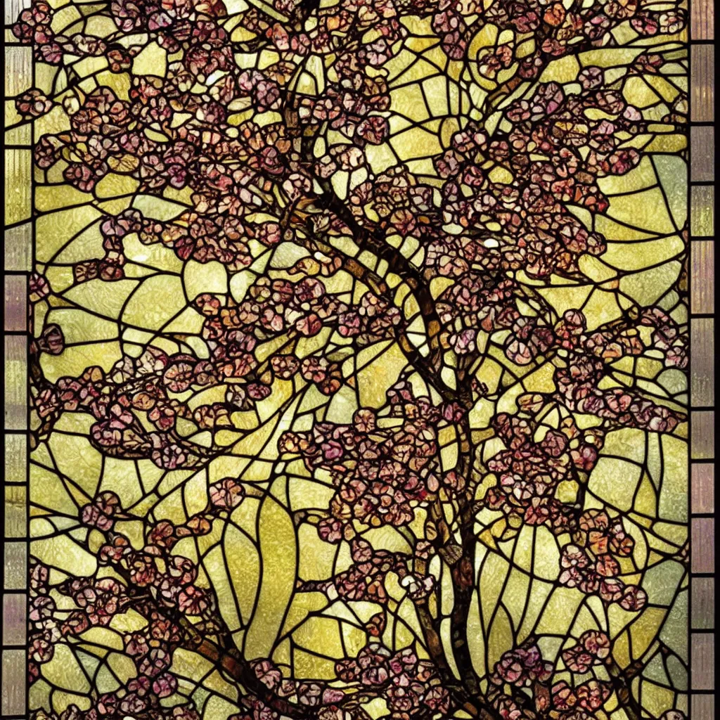 Tree Of Life By Window Louis Comfort Tiffany | Poster