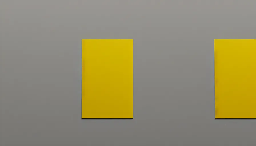 Prompt: minimalist architecture ad in the style of Bauhaus and John Baldessari, grayscale and yellow.